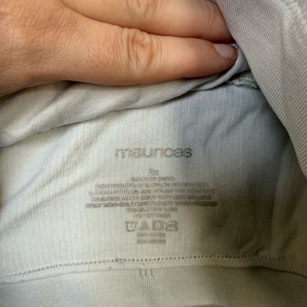 Maurices Lace Back Ribbed Bralette - Picture 2 of 3